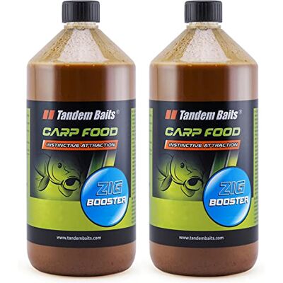 Tandem Baits Set de 2 Carp Food Zig Booster Flavour Mix Fruit, D'appâts pour carpes, Pêche de la Carpe, Peche, Pop-Ups, Bouillette Carpe, Professionnel Accessoires de Pêche Carpe 1000ml - Publicité Tandem Baits Set de 2 Carp Food Zig Booster Flavour Mix Fruit, D'appâts pour carpes, Pêche de la Carpe, Peche, Pop-Ups, Bouillette Carpe, Professionnel Accessoires de Pêche Carpe 1000ml - Publicité