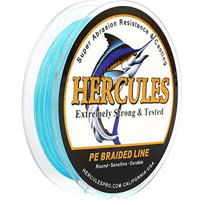 HERCULES Super Cast 100-2000m 109-2187 Yards 6-100lbs Test Ligne de pêche tressée pour Eau salée PE Tresse Lignes de Poisson Superline 4 brins - Publicité HERCULES Super Cast 100-2000m 109-2187 Yards 6-100lbs Test Ligne de pêche tressée pour Eau salée PE Tresse Lignes de Poisson Superline 4 brins - Publicité