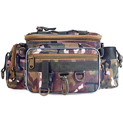 Lixada Portable Pêche Sac de Pêche en Plein Air Unique épaule Taille de Pêche Sac Banane Sac Leurres de Pêche Sac Utilitaire de Stockage - Publicité Lixada Portable Pêche Sac de Pêche en Plein Air Unique épaule Taille de Pêche Sac Banane Sac Leurres de Pêche Sac Utilitaire de Stockage - Publicité