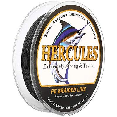 HERCULES Super Cast 100-2000m 109-2187 Yards 6-100lbs Test Ligne de pêche tressée pour Eau salée PE Tresse Lignes de Poisson Superline 4 brins - Publicité HERCULES Super Cast 100-2000m 109-2187 Yards 6-100lbs Test Ligne de pêche tressée pour Eau salée PE Tresse Lignes de Poisson Superline 4 brins - Publicité