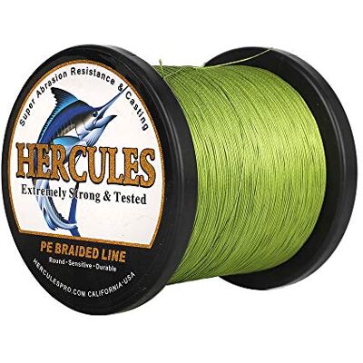 HERCULES Super Cast 10-300lbs Ligne de pêche tressée 100-2000m 109-2187yds Test pour Les Lignes de Poisson Tresse PE d'eau salée Superline 8 brins - Publicité HERCULES Super Cast 10-300lbs Ligne de pêche tressée 100-2000m 109-2187yds Test pour Les Lignes de Poisson Tresse PE d'eau salée Superline 8 brins - Publicité
