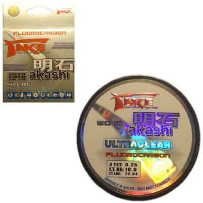 Lineaeffe Take Akashi Fluorocarbon Ultraclear 0.30 mm 50 m Fluorocarbone Ligne de Pêche Invisible Mer Eau Douce Spinning Carnassiers - Publicité Lineaeffe Take Akashi Fluorocarbon Ultraclear 0.30 mm 50 m Fluorocarbone Ligne de Pêche Invisible Mer Eau Douce Spinning Carnassiers - Publicité