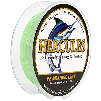 HERCULES Super Cast 100-2000m 109-2187 Yards 6-100lbs Test Ligne de pêche tressée pour Eau salée PE Tresse Lignes de Poisson Superline 4 brins - Publicité HERCULES Super Cast 100-2000m 109-2187 Yards 6-100lbs Test Ligne de pêche tressée pour Eau salée PE Tresse Lignes de Poisson Superline 4 brins - Publicité