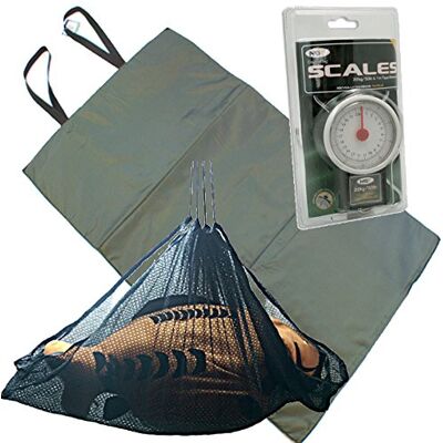 Angling Pursuits Unhooking Mat , Weigh Sling and Scales by NGT - Publicité Angling Pursuits Unhooking Mat , Weigh Sling and Scales by NGT - Publicité