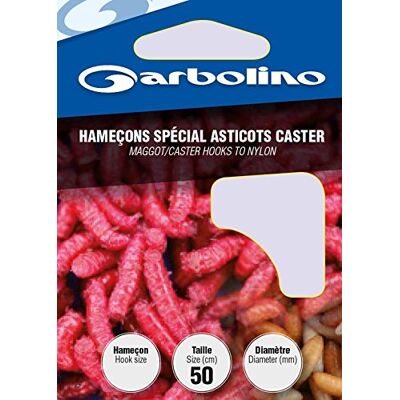 Garbolino HAMECON Monte Special ASTICOTS Caster 10, 12/100, N°16, 50 - Publicité Garbolino HAMECON Monte Special ASTICOTS Caster 10, 12/100, N°16, 50 - Publicité