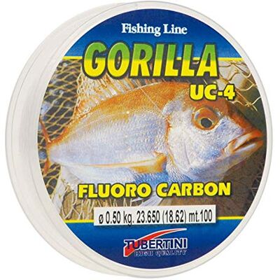 Tubertini Gorilla UC-4 0.500 mm 100 m Fluorocarbone Ligne de Pêche Invisible Mer Eau Douce Spinning Carnassiers - Publicité Tubertini Gorilla UC-4 0.500 mm 100 m Fluorocarbone Ligne de Pêche Invisible Mer Eau Douce Spinning Carnassiers - Publicité