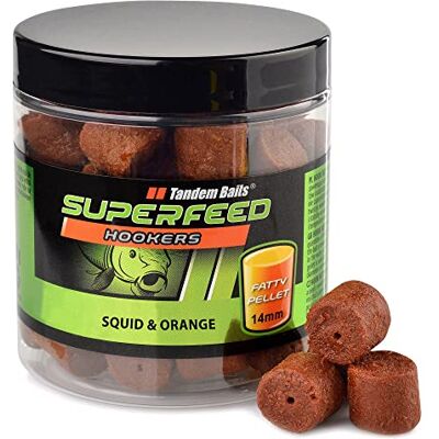 Tandem Baits SuperFeed Hook Fatty Pellet Calmar et Orange Matériel de Pêche Carpe 14mm 150g - Publicité Tandem Baits SuperFeed Hook Fatty Pellet Calmar et Orange Matériel de Pêche Carpe 14mm 150g - Publicité