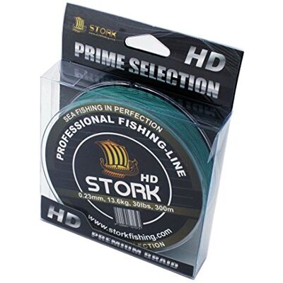 Stork HD, 4-Corde Ligne de pêche tressée 300m - Publicité Stork HD, 4-Corde Ligne de pêche tressée 300m - Publicité