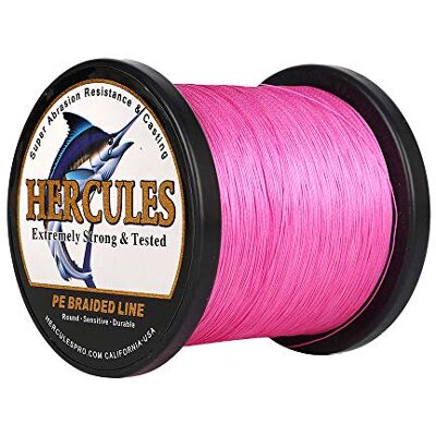 HERCULES Super Cast 10-300lbs Ligne de pêche tressée 100-2000m 109-2187yds Test pour Les Lignes de Poisson Tresse PE d'eau salée Superline 8 brins - Publicité HERCULES Super Cast 10-300lbs Ligne de pêche tressée 100-2000m 109-2187yds Test pour Les Lignes de Poisson Tresse PE d'eau salée Superline 8 brins - Publicité