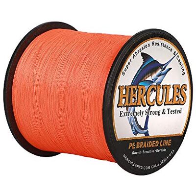 HERCULES Super Cast 100-2000m 109-2187 Yards 6-100lbs Test Ligne de pêche tressée pour Eau salée PE Tresse Lignes de Poisson Superline 4 brins - Publicité HERCULES Super Cast 100-2000m 109-2187 Yards 6-100lbs Test Ligne de pêche tressée pour Eau salée PE Tresse Lignes de Poisson Superline 4 brins - Publicité