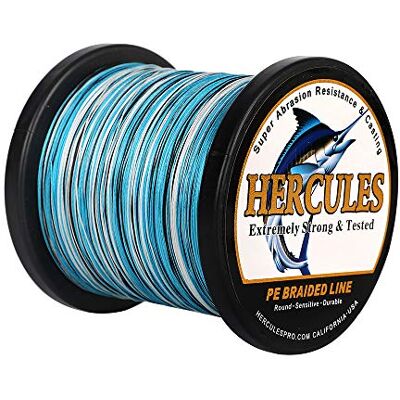 HERCULES Super Cast 100-2000m 109-2187 Yards 6-100lbs Test Ligne de pêche tressée pour Eau salée PE Tresse Lignes de Poisson Superline 4 brins - Publicité HERCULES Super Cast 100-2000m 109-2187 Yards 6-100lbs Test Ligne de pêche tressée pour Eau salée PE Tresse Lignes de Poisson Superline 4 brins - Publicité
