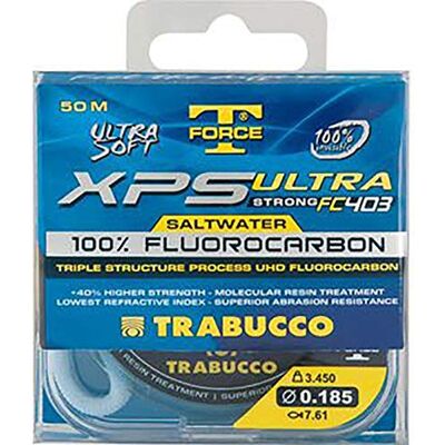 Trabucco XPS Ultra Strong Saltwater T-Force 50 m 0.164 mm Fluorocarbone Ligne de Pêche Invisible Mer Eau Douce Spinning Carnassiers - Publicité Trabucco XPS Ultra Strong Saltwater T-Force 50 m 0.164 mm Fluorocarbone Ligne de Pêche Invisible Mer Eau Douce Spinning Carnassiers - Publicité