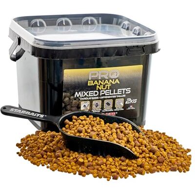 StarBaits Pellets Pro Banana Nut Pellets Mixed 2Kg Jaune 44911 - Publicité StarBaits Pellets Pro Banana Nut Pellets Mixed 2Kg Jaune 44911 - Publicité