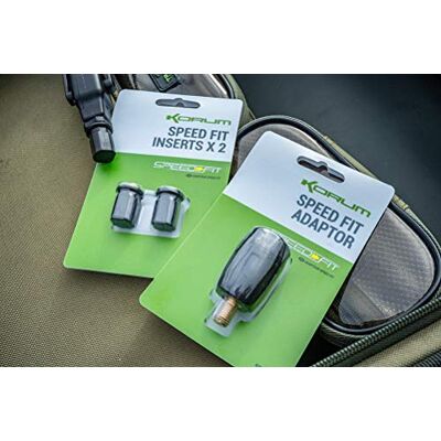 Korum Speed Fit Buzz Bar Lot de 2 inserts d'adaptateur - Publicité Korum Speed Fit Buzz Bar Lot de 2 inserts d'adaptateur - Publicité