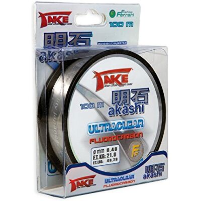 Lineaeffe NYLON DE PECHE TAKE AKASHI ULTRACLEAR FLUOROCARBON 50 M Modèle: 0.45mm - Publicité Lineaeffe NYLON DE PECHE TAKE AKASHI ULTRACLEAR FLUOROCARBON 50 M Modèle: 0.45mm - Publicité