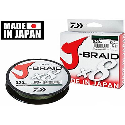 TRESSE DAIWA JBRAID 8B 500M 22mm 17kg VERT - Publicité TRESSE DAIWA JBRAID 8B 500M 22mm 17kg VERT - Publicité
