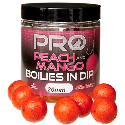 StarBaits Bouillettes Pro Boilies in Dip Peach Mango 150g D.20mm Orange 62740 - Publicité StarBaits Bouillettes Pro Boilies in Dip Peach Mango 150g D.20mm Orange 62740 - Publicité