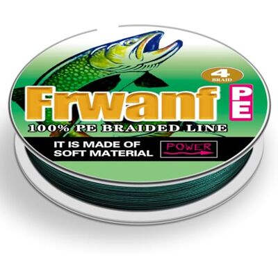 Frwanf Ligne de pêche tressée vert mousse Couleur ne se décolore jamais 100M-2000M 6-300LB Ligne de pêche PE super résistante Résistante à l'abrasion Fil de pêche sans étirement - Publicité Frwanf Ligne de pêche tressée vert mousse Couleur ne se décolore jamais 100M-2000M 6-300LB Ligne de pêche PE super résistante Résistante à l'abrasion Fil de pêche sans étirement - Publicité