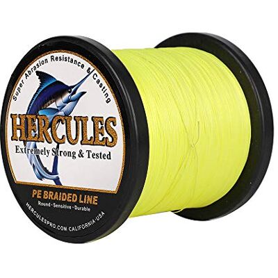 HERCULES Super Cast 10-300lbs Ligne de pêche tressée 100-2000m 109-2187yds Test pour Les Lignes de Poisson Tresse PE d'eau salée Superline 8 brins - Publicité HERCULES Super Cast 10-300lbs Ligne de pêche tressée 100-2000m 109-2187yds Test pour Les Lignes de Poisson Tresse PE d'eau salée Superline 8 brins - Publicité