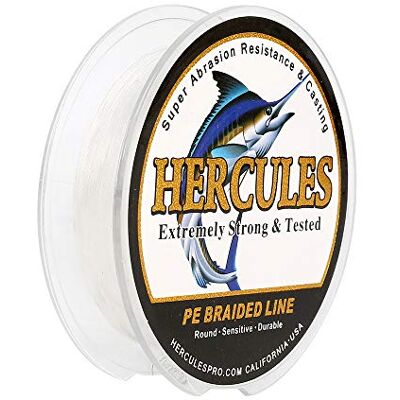 HERCULES Super Cast 100-2000m 109-2187 Yards 6-100lbs Test Ligne de pêche tressée pour Eau salée PE Tresse Lignes de Poisson Superline 4 brins - Publicité HERCULES Super Cast 100-2000m 109-2187 Yards 6-100lbs Test Ligne de pêche tressée pour Eau salée PE Tresse Lignes de Poisson Superline 4 brins - Publicité