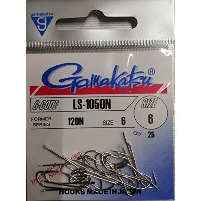 Gamakatsu Hook Ls-1050N Nickel #6 - Publicité Gamakatsu Hook Ls-1050N Nickel #6 - Publicité