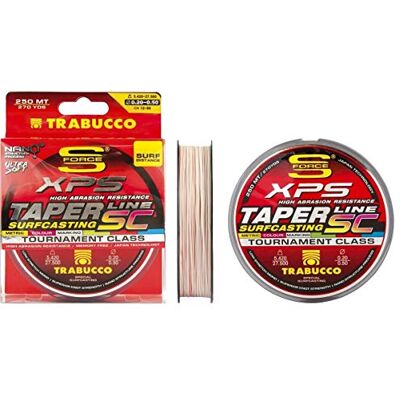 TRABUCCO XPS TAPER LINE SC MULTICOLOR SURFCASTING 0,23-0,57 250 MT - Publicité TRABUCCO XPS TAPER LINE SC MULTICOLOR SURFCASTING 0,23-0,57 250 MT - Publicité