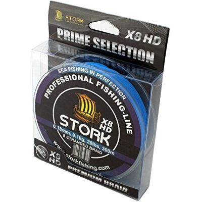 Stork HDx8, 8-Corde Ligne de pêche tressée Prime 300m - Publicité Stork HDx8, 8-Corde Ligne de pêche tressée Prime 300m - Publicité
