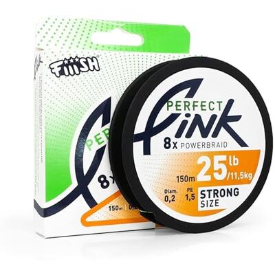 Fiiish Tresse 8 Brins Perfect Link Strong 150m PE 1.5-0.20mm -R.25Lb-11.3Kg Vert Fluo GAM1153 - Publicité Fiiish Tresse 8 Brins Perfect Link Strong 150m PE 1.5-0.20mm -R.25Lb-11.3Kg Vert Fluo GAM1153 - Publicité