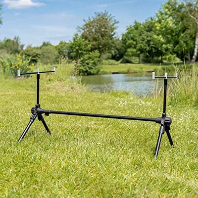 ATLAS Rod Pod Pêche Supports Cannes Pêche Accessoires de Pêche de la Carpe Styles de Rod Pod en Acier Inoxydable et en Aluminium Noir - Publicité ATLAS Rod Pod Pêche Supports Cannes Pêche Accessoires de Pêche de la Carpe Styles de Rod Pod en Acier Inoxydable et en Aluminium Noir - Publicité