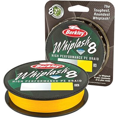 Berkley Whiplash, Fil de Pêche, Tresse 8 Brins Construite en 100% Dyneema, pour la Pêche en Mer et la Pêche en Eau Douce, Carnassier, Daiwa J-Braid - Publicité Berkley Whiplash, Fil de Pêche, Tresse 8 Brins Construite en 100% Dyneema, pour la Pêche en Mer et la Pêche en Eau Douce, Carnassier, Daiwa J-Braid - Publicité