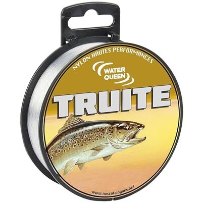WATER QUEEN Ragot Nylon Truite 500m D.0.18mm R.2.6Kg AWQ470098 - Publicité WATER QUEEN Ragot Nylon Truite 500m D.0.18mm R.2.6Kg AWQ470098 - Publicité