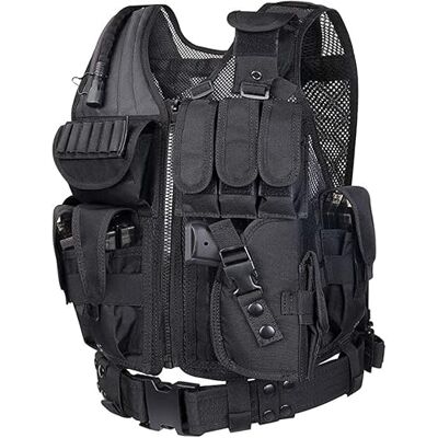 Poggapp Veste tactique de pistolet à air militaire en polyester 600D polyester, utilisée pour la formation au combat militaire, la CS, le tir au paintball et autres gilets de protection au combat en airsoft. Publicité Poggapp Veste tactique de pistolet à air militaire en polyester 600D polyester, utilisée pour la formation au combat militaire, la CS, le tir au paintball et autres gilets de protection au combat en airsoft. Publicité