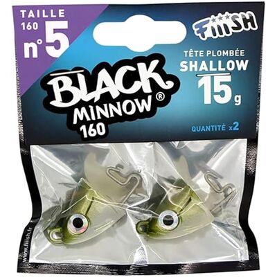 Fiiish Tete Plombee Shallow Black Minnow No.5-15g Kaki BM157 - Publicité Fiiish Tete Plombee Shallow Black Minnow No.5-15g Kaki BM157 - Publicité