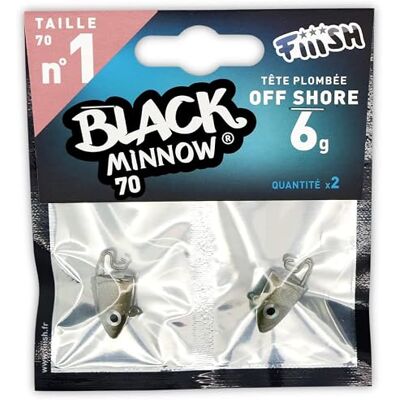Fiiish Tete Plombee Off Shore Black Minnow No.1-6g Kaki BM144 - Publicité Fiiish Tete Plombee Off Shore Black Minnow No.1-6g Kaki BM144 - Publicité