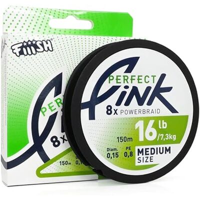Fiiish Tresse 8 Brins Perfect Link Medium 150m PE 0.8-0.15mm -R.16Lb-7.2Kg Vert Fluo GAM1152 - Publicité Fiiish Tresse 8 Brins Perfect Link Medium 150m PE 0.8-0.15mm -R.16Lb-7.2Kg Vert Fluo GAM1152 - Publicité