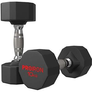 PROIRON - prkrd10k - 10 kg - Noir - Dumbbell - Publicité PROIRON - prkrd10k - 10 kg - Noir - Dumbbell - Publicité
