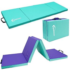 eyepower 180x60 Tapis de Gymnastique Pliable Epais 5cm Tapis de Sport Tapis de Sol Pilates Matelas Sport pour Gym Fitness - Publicité