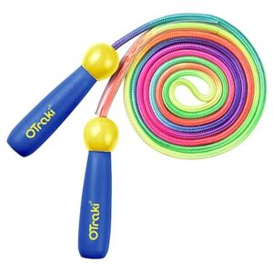 OTraki - Rainbow Skip Rope - Réglable - Poignée en bois - Skip Rope - Publicité OTraki - Rainbow Skip Rope - Réglable - Poignée en bois - Skip Rope - Publicité