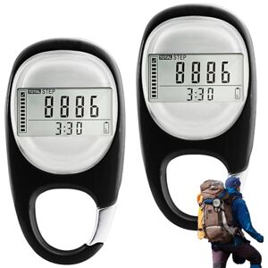 GOMETY Lot de 2 podomètres 3D avec clip Podomètre numérique portable pour la marche, la course et le sport, la consommation de calories Exactement sans application ni téléphone portable Clip de - Publicité GOMETY Lot de 2 podomètres 3D avec clip Podomètre numérique portable pour la marche, la course et le sport, la consommation de calories Exactement sans application ni téléphone portable Clip de - Publicité