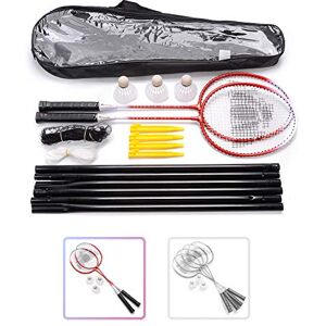 meteor Lot de Badminton pour 2 Joueurs Ensemble de Raquettes avec 3 Volants et 1 Filet Idéal pour Les Enfants et Les Adultes et la Famille pour Les activités de Plein air Jardin de Plage (2 Raquettes, - Publicité meteor Lot de Badminton pour 2 Joueurs Ensemble de Raquettes avec 3 Volants et 1 Filet Idéal pour Les Enfants et Les Adultes et la Famille pour Les activités de Plein air Jardin de Plage (2 Raquettes, - Publicité