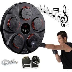 Ketliyaze Machine de Boxe Musicale, Cible Murale de Boxe électronique avec Affichage LED 9 Modes de Boxe, Compteur, Musique sans Fil, lumières, Appareils D'entraînement de Boxe pour Exercice - Publicité