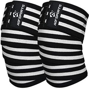 AQF Genouillère Bandage Musculation IPL et USPA Approuvé Sangles de Genou pour Haltérophilie Avec Elastique Musculation Sport Knee Wraps, Attelle Protection Genoux pour Squat, Entraînement - Publicité AQF Genouillère Bandage Musculation IPL et USPA Approuvé Sangles de Genou pour Haltérophilie Avec Elastique Musculation Sport Knee Wraps, Attelle Protection Genoux pour Squat, Entraînement - Publicité