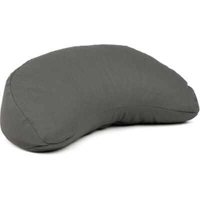 BODHI Yogi Moon Eco Coussin de méditation en forme de croissant de lune avec housse en 100 % coton bio Avec garnissage en sarrasin Pour yoga et méditation Anthracite - Publicité BODHI Yogi Moon Eco Coussin de méditation en forme de croissant de lune avec housse en 100 % coton bio Avec garnissage en sarrasin Pour yoga et méditation Anthracite - Publicité