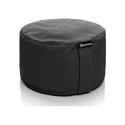 BODYMATE Coussin de méditation & Yoga (zafu) H16cm Ø31cm Rembourrage en Coques de Sarrasin, Housse en Coton Lavable en Machine Noir - Publicité BODYMATE Coussin de méditation & Yoga (zafu) H16cm Ø31cm Rembourrage en Coques de Sarrasin, Housse en Coton Lavable en Machine Noir - Publicité
