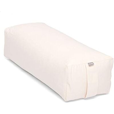 bodhi Yoga Salamba Bolster Eco Housse lavable en coton 100% biologique Rouleau de yoga carré fourré à l'épeautre bio Dimensions : 64 x 25 x 17 cm Écru - Publicité bodhi Yoga Salamba Bolster Eco Housse lavable en coton 100% biologique Rouleau de yoga carré fourré à l'épeautre bio Dimensions : 64 x 25 x 17 cm Écru - Publicité