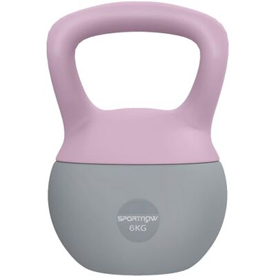 Kettlebell SPORTNOW 6KG - Corps doux, Poignée antidérapante, Violet & Gris - Publicité Kettlebell SPORTNOW 6KG - Corps doux, Poignée antidérapante, Violet & Gris - Publicité