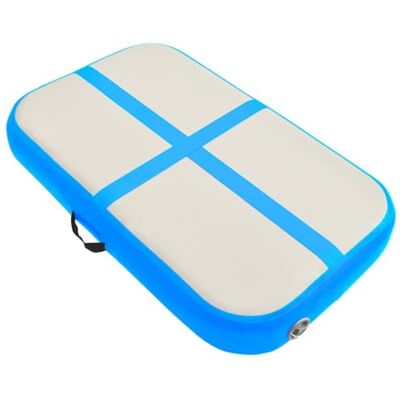 Tapis de Gymnastique Gonflable vidaXL avec Pompe PVC Bleu - Gymnastique, Yoga, Entraînement - Publicité Tapis de Gymnastique Gonflable vidaXL avec Pompe PVC Bleu - Gymnastique, Yoga, Entraînement - Publicité
