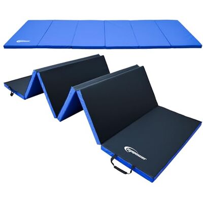 eyepower - Tapis de gymnastique pliable - 300x100x5 cm - bleu - Tapis de fitness - Publicité eyepower - Tapis de gymnastique pliable - 300x100x5 cm - bleu - Tapis de fitness - Publicité
