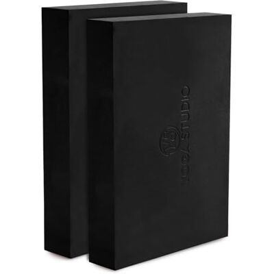 Yoga Studio Bloc de yoga – 30 cm x 20 cm x 5 cm, bloc EVA antidérapant – Lot de 2 bords biseautés, accessoire d'exercice léger - Publicité Yoga Studio Bloc de yoga – 30 cm x 20 cm x 5 cm, bloc EVA antidérapant – Lot de 2 bords biseautés, accessoire d'exercice léger - Publicité