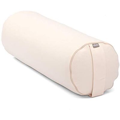 Bodhi Yoga Bolster ECO 100% Bio-Coton Rouleau de Yoga avec Remplissage d'épeautre Bio Housse Lavable Coussin de Yoga Rond pour Exercices de Yoga réparateur Grand 65 x 22 cm Naturel - Publicité Bodhi Yoga Bolster ECO 100% Bio-Coton Rouleau de Yoga avec Remplissage d'épeautre Bio Housse Lavable Coussin de Yoga Rond pour Exercices de Yoga réparateur Grand 65 x 22 cm Naturel - Publicité